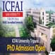 ICFAI University Tripura PhD Admission Open, RAT Exam on January 16; Application Deadline January 12